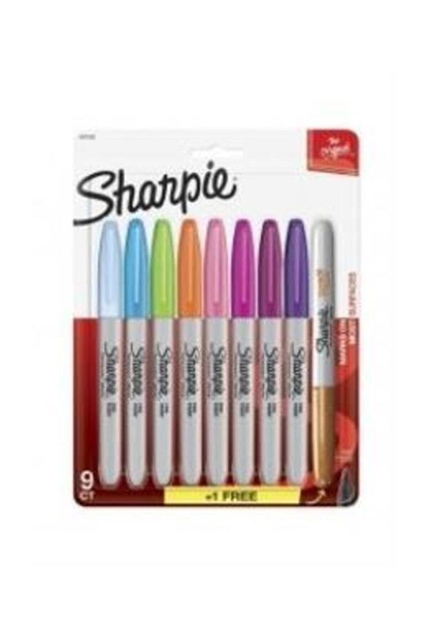 Fine Permanent Markör Karışık Renk 8+1 - 1