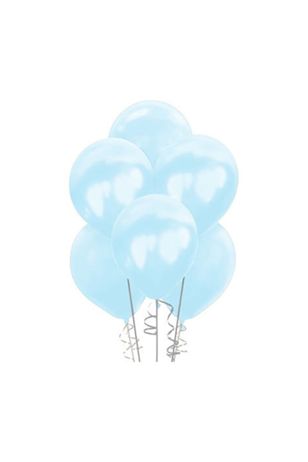 50 Li Metallic Light Blue Balloon