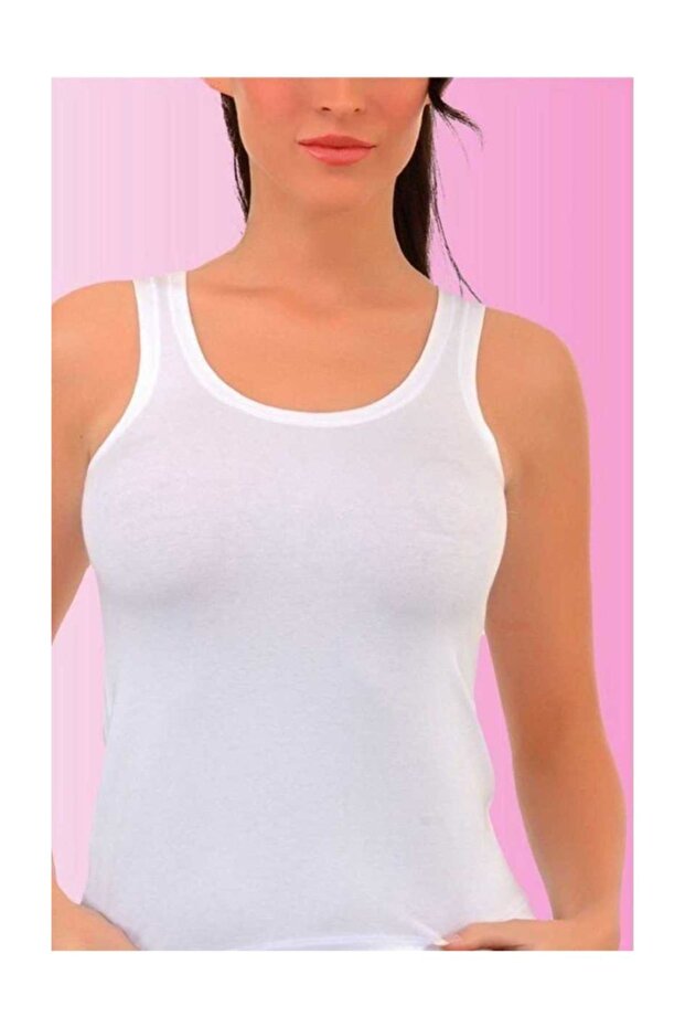 Women's Undershirt Modal Turn-Up Collar White Xl