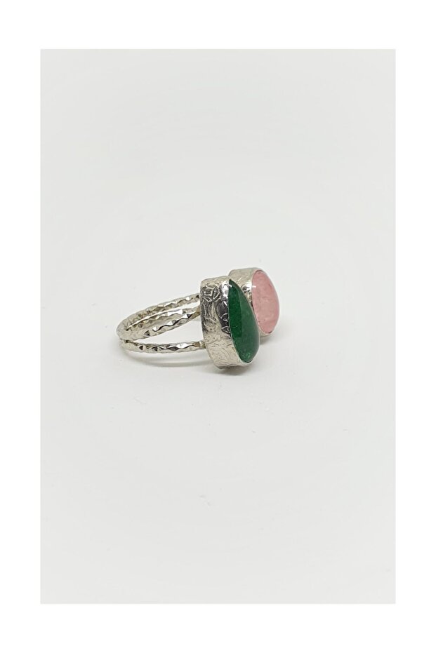 خاتم هيلين اليشم الأساسي بحجرين - 2