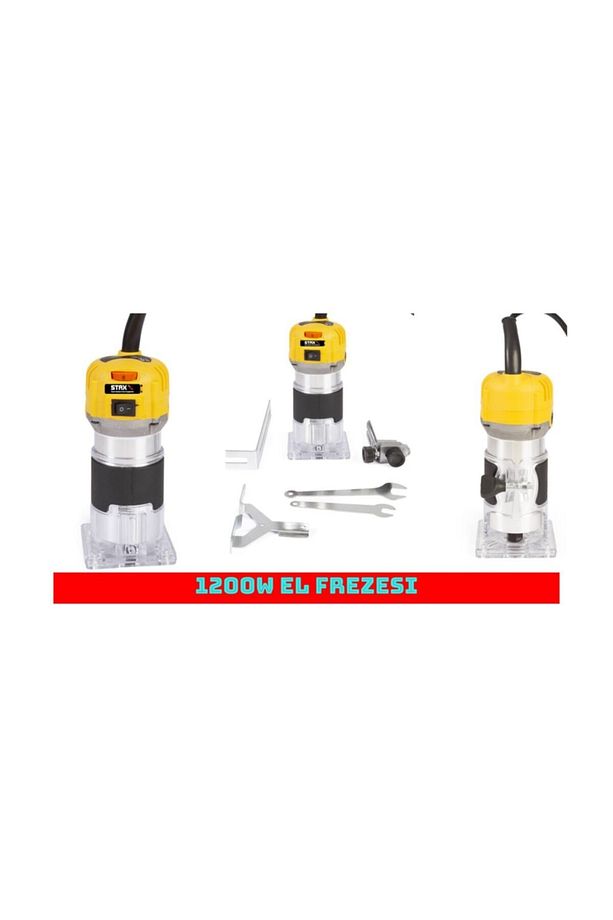 Staxx Pro Devir Ayarlı 1200w Formika Traşlama Freze Makinesi 6mm Pens 2 Yıl Garantili - 7
