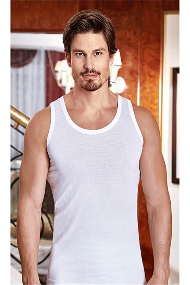 1004 Men's Combed Cotton Undershirt - 1