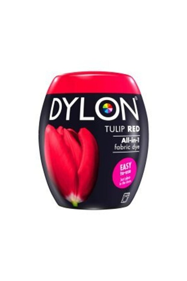 DYLON Pod Lale Kırmızı- Tulip Red- Pod Fabric Dye With Salt - Kumaş Boyası / Giysi Boyası