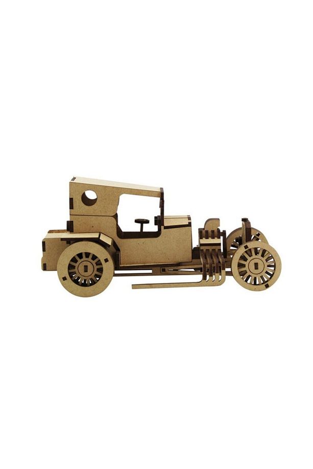 3D Ahşap T-bucket Nostaljik Araba Maketi 144 Parça - 3