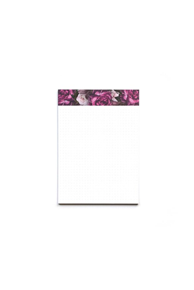 Floral Roses Noktalı Notepad (A5) - 2
