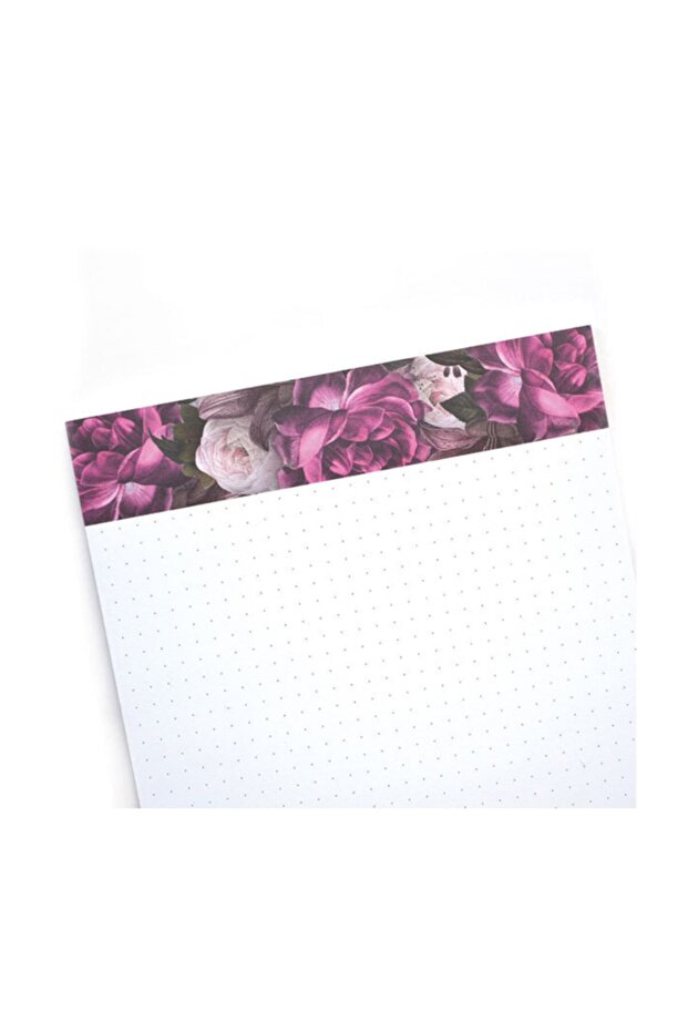 Floral Roses Noktalı Notepad (A5) - 3