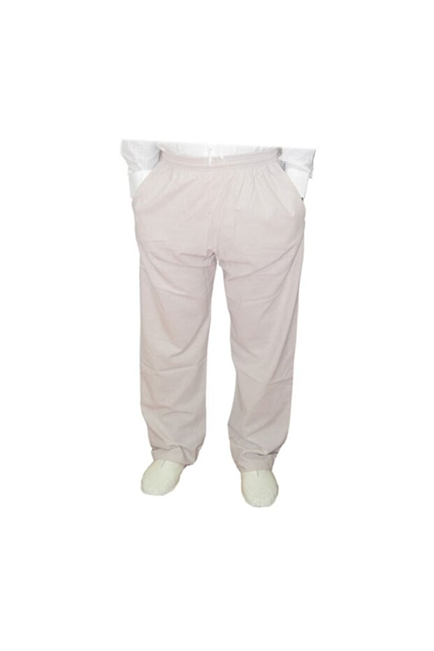 Men's Umrah Pants Berat Linen Shalwar Trousers Beige