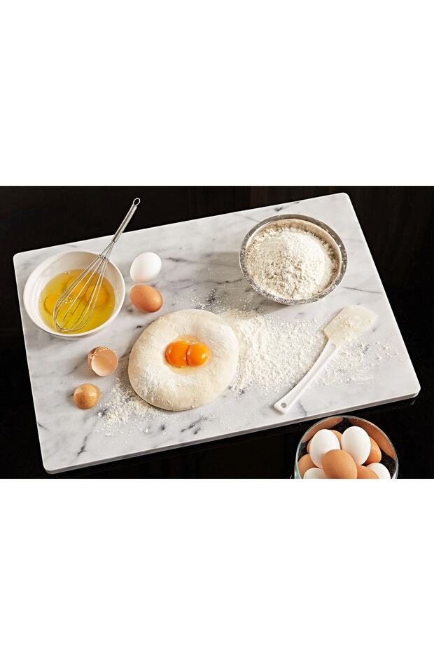 Marble Rectangular Cutting and Presentation Table 30X30X2Cm - 2