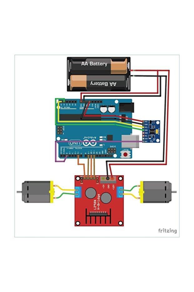 Ile Dengede Duran Robot Yapılmış (KURULU) Self Balancing Robot - 6