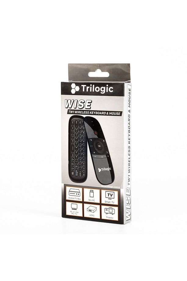 Wıse Tw1 Tv Pc Kablosuz Klavye Uzaktan Kumanda Air Mouse - 9