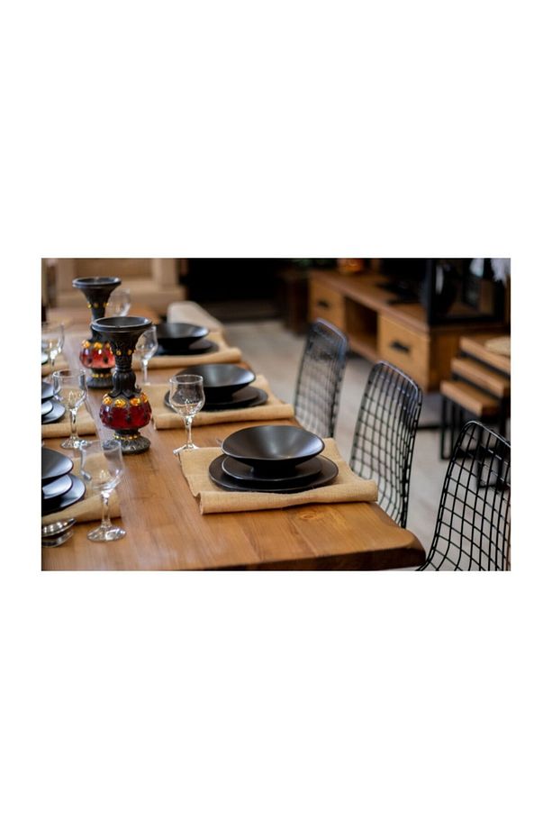 Ntconcept Masif Ağaç Yemek Masası - 85cm-200cm Masa - 6