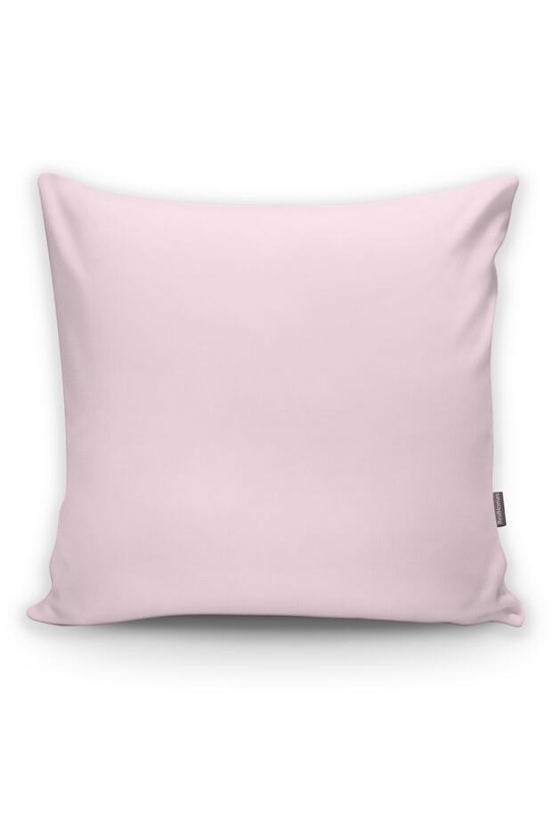Digital Printed Plain Light Pink Colored Pillow Throw Pillow Cover (suede Fabric)