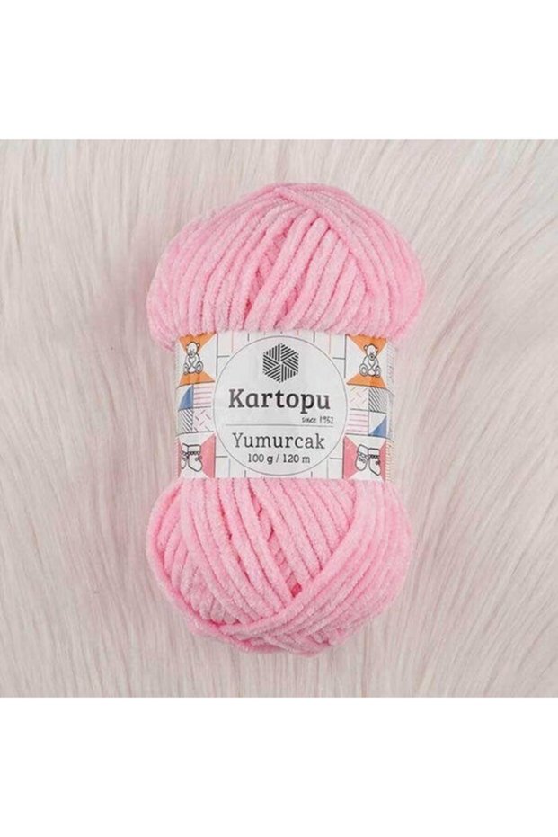 Yumurcak Velvet Yarn 100 Gr 1 Piece K767 Baby Pink