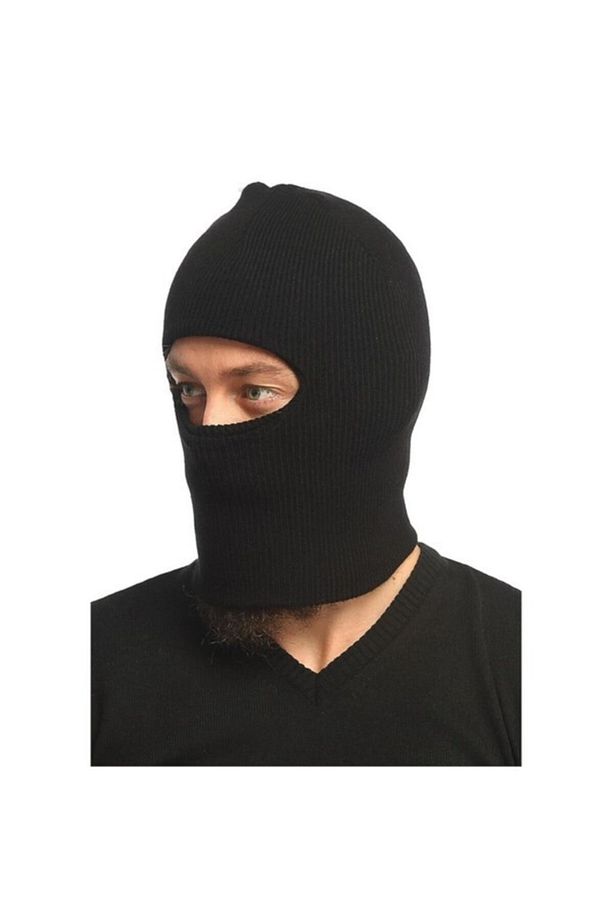 Kışlık Kar Maskesi Yün Örme Bere Motosiklet Maske Kayak Snowboard Şapka Avcı Dağcı Boyunluk - 1