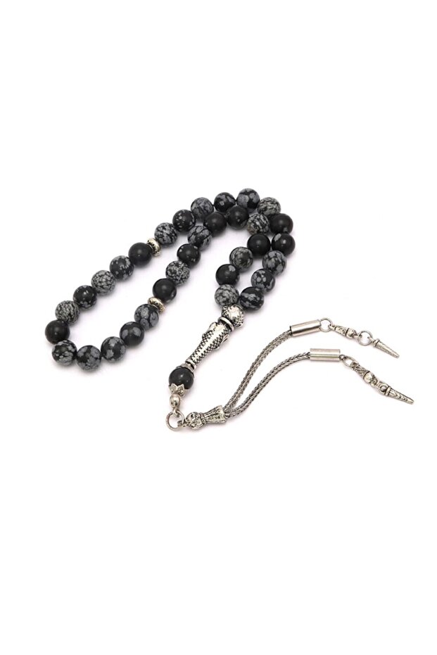 Certified Obsidian Natural Stone Prayer Beads