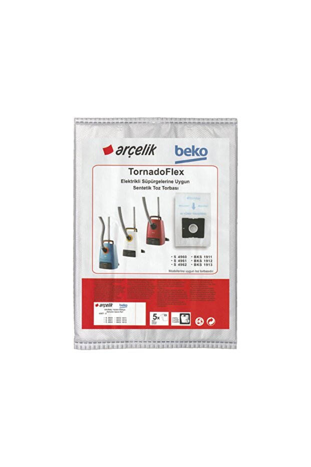 Beko Tt 4960 (Mio) - كيس غبار المنتج الأصلي (عبوتان)