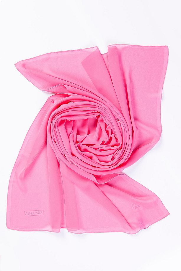 Kadın Pembe  Krep Şal - 2