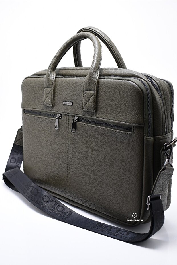 Khaki Unisex Laptop & Briefcase