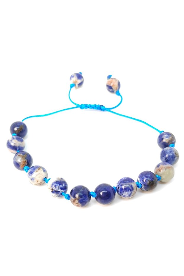 8 mm Sodalite Knitted Bracelet