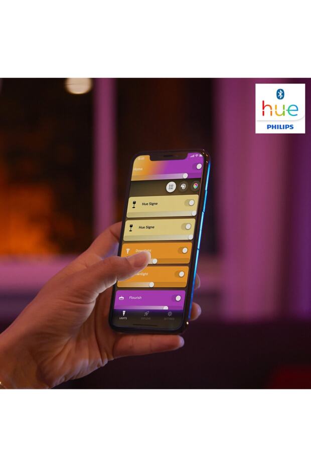 Hue Bloom V4 RGB Akıllı Ambiyans Masa Lambası - Beyaz - 5