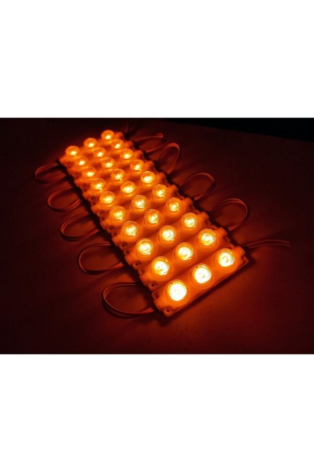 Carub Camlı Parmak Led Lamba Sarı 12 Volt Su Geçirmez 10,lu 3m Bantlı Kesilebilir Br0409938 - 5