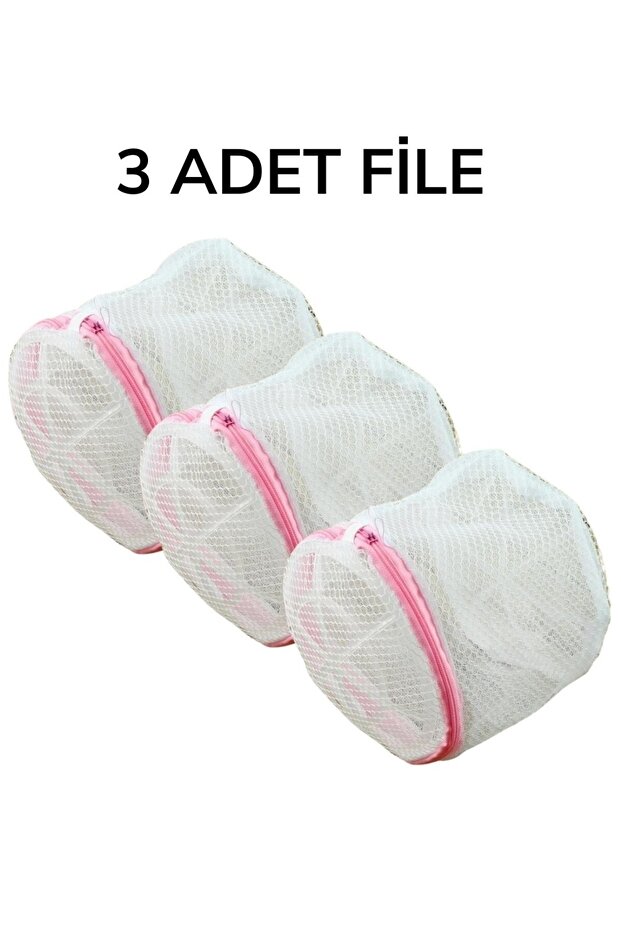 شبكة غسيل حمالة صدر بيضاء 3 قطع - 2