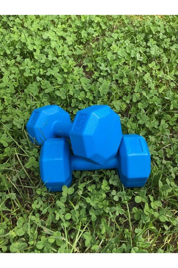 Yüksek Kalite İçi Demir Tozu Dambıl Ağırlık Seti 1x2 kg Dumbell Set - 1