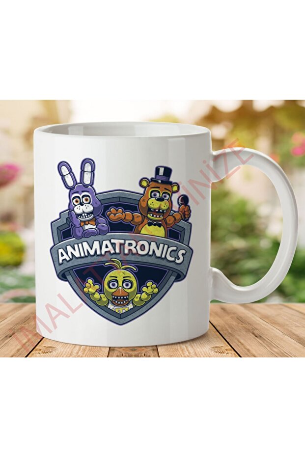 كوب مطبوع على الجانبين من Animatronics
