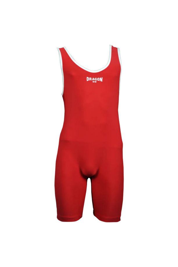 Boksshop Güreş Mayosu Tek Taraflı Güreş Mayosu Çocuk Yetişkin Boy Kırmızı 19010 - 1