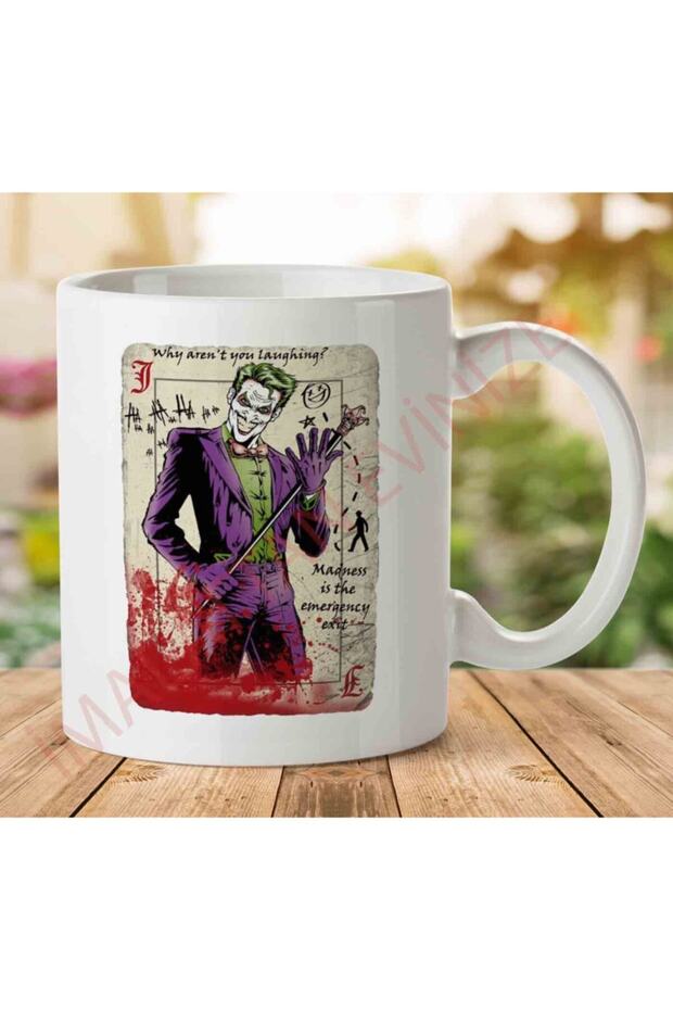كوب Dark Knight Joker Master Criminal مطبوع على الجانبين