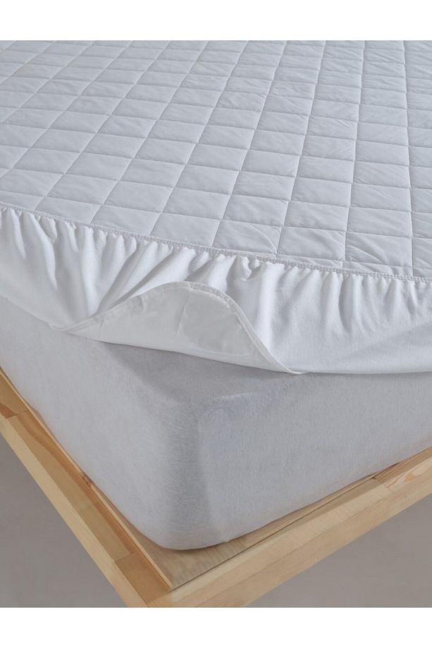 Sıvı Geçirmez Tek Kişilik Alez 120x200+30 Cm %100 Pamuk Kapitone Fitted Yatak Alezi - 2