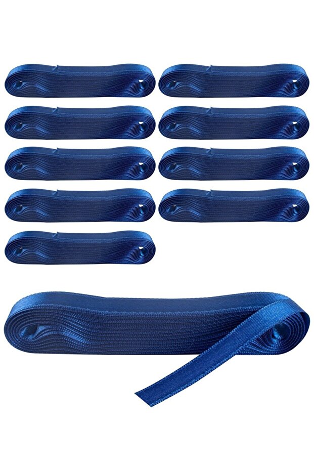 Satin Ribbon 10 Pcs1 Cm Cobalt Blue 10 Meters