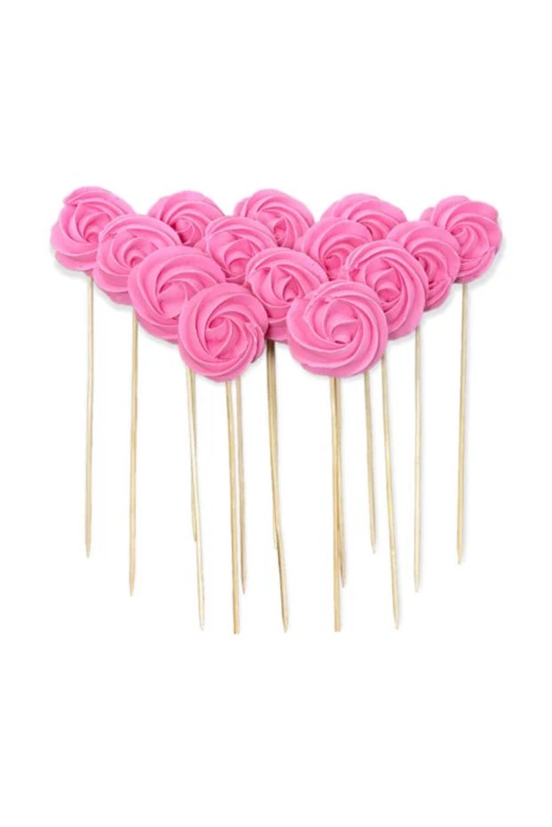 Set decor comestibil - „Bezea Roz” 14 buc