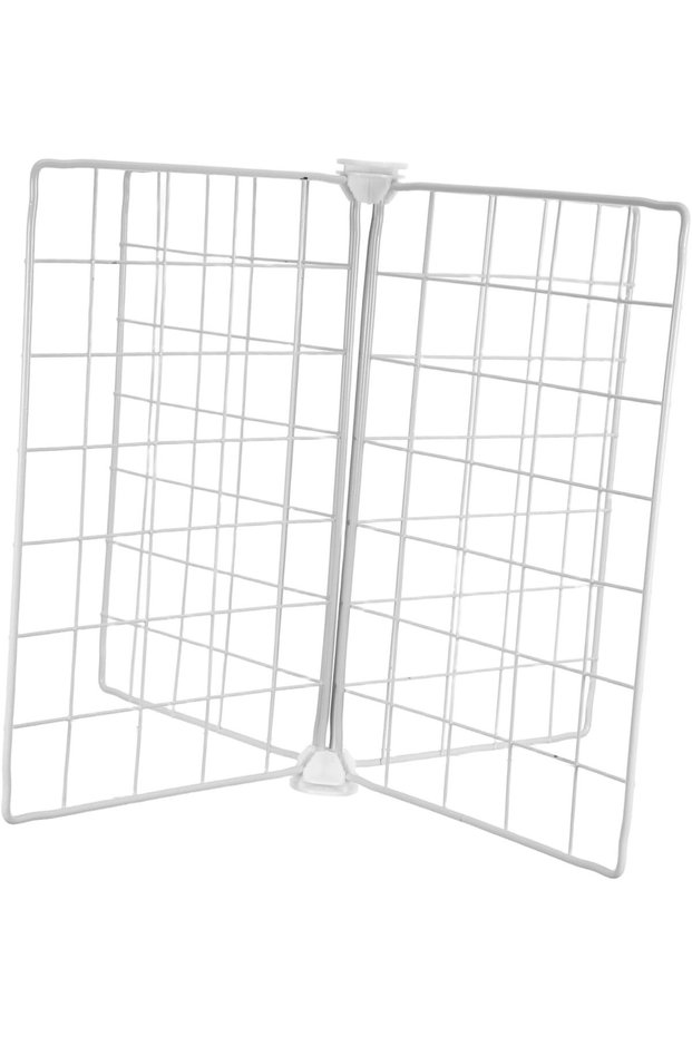 Adjustable Freezer Separator Divider with Iron Wire Mesh Refrigerator Organizer for Maximized Storag
