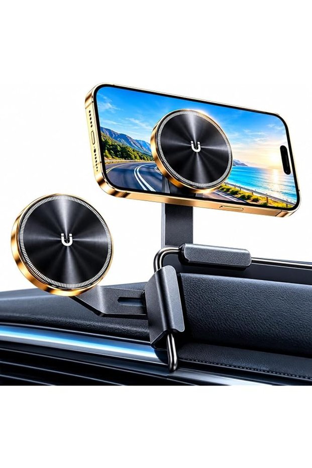 Magnetic Car Phone Holder for BYD, Tesla, ZEEKR, Ford & Changan, Anti-Shake Touchscreen Side Mount