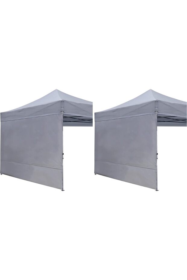 Instant Canopy SunWall 10x10 FT, 2 Pack Sidewall Only, Gray