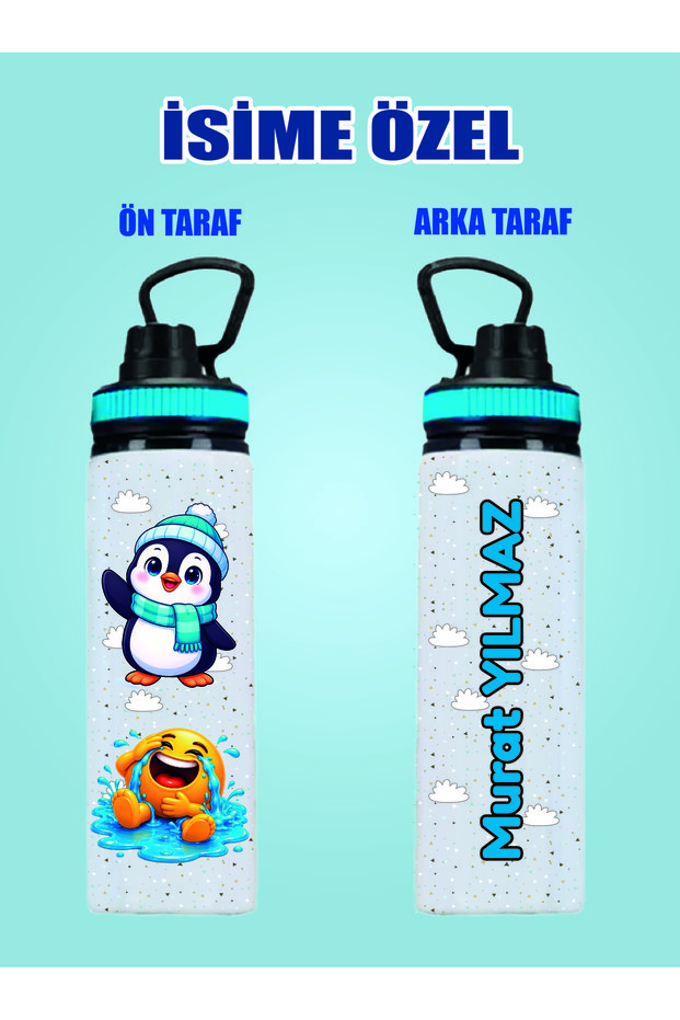 Personalized Metal Water Bottle & Water Flask for Kids, 800 ml - 007