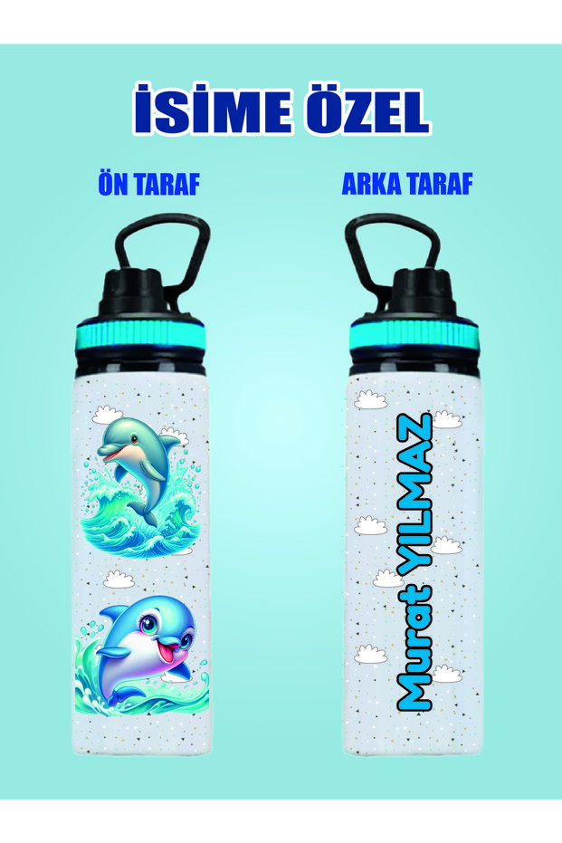 Personalized Metal Water Bottle & Water Flask for Kids, 800 ml - 008