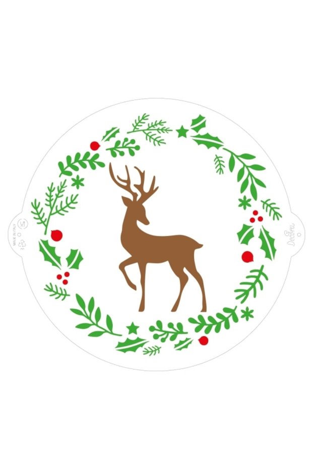 Christmas Pattern Stencil - 25 CM