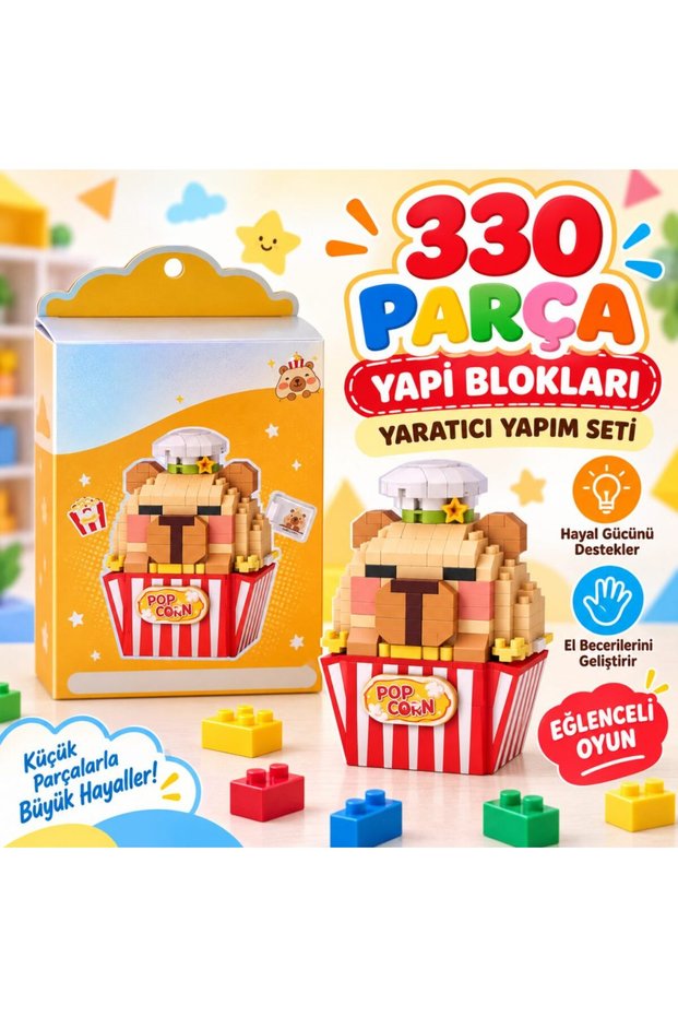 LZ-8876 Popcorn Model 330-Piece Building Block Toy BZELDR05