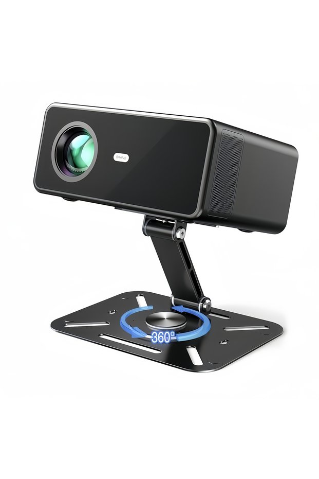black 360° Rotatable Desktop Projector Stand Adjustable Angle Universal Projector Holder Mount for H