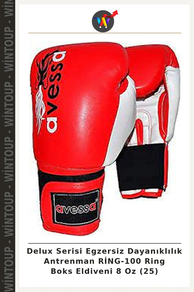 Delux Series Exercise Endurance Training RING-100 Ring Boxing Gloves 8 oz (25)