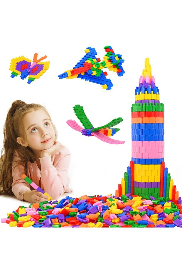 Building Blocks Construction Toy Set for Kids, STEM Educational Building Kit, Creative DIY Construct