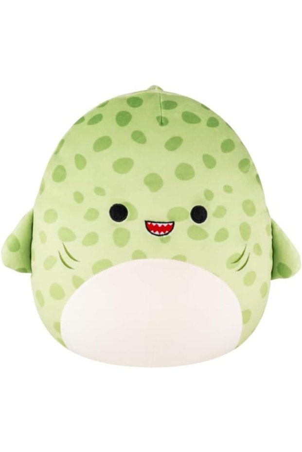 Plush Enzo Green Spotted Leopard Shark Plush Toy – 30 cm Soft Collectible Stuffed Animal