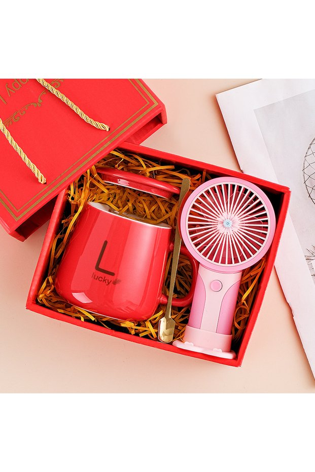 Ceramic Thermostatic Cup Gift Box Cartoon