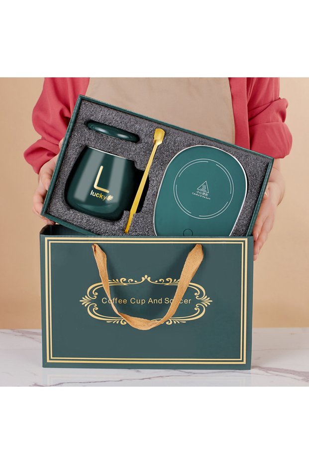 Ceramic Thermostatic Cup Gift Box Cartoon