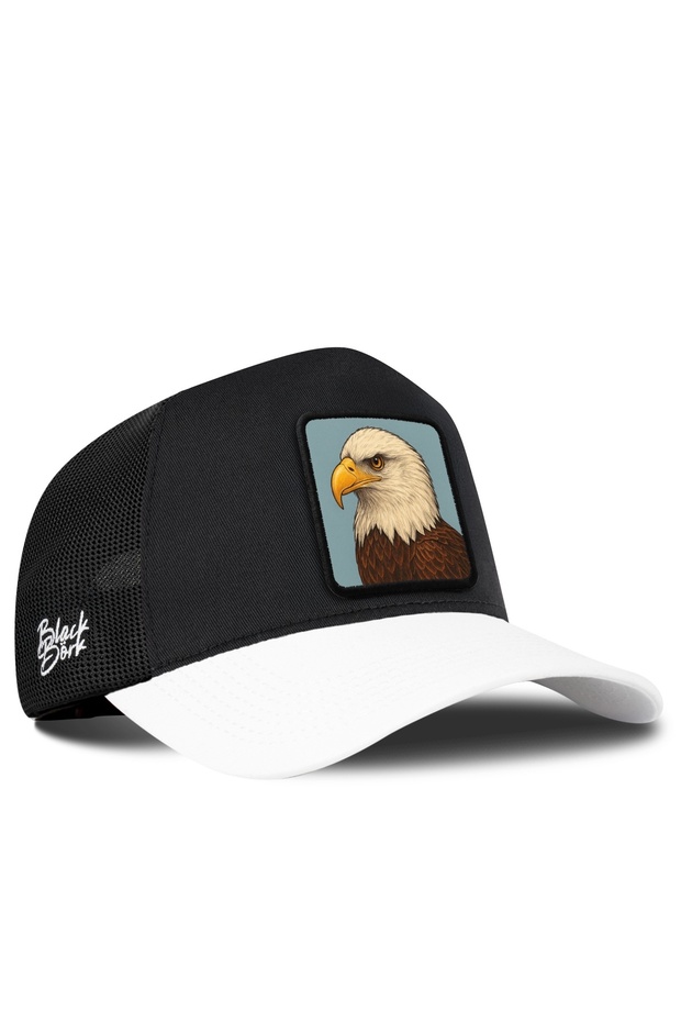 Eagle Logo White-Black Trucker Hat