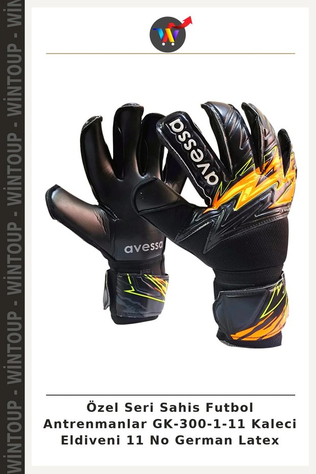 Special Series Soccer Training GK-300-1-11 Goalkeeper Gloves, Size 11, German Latex