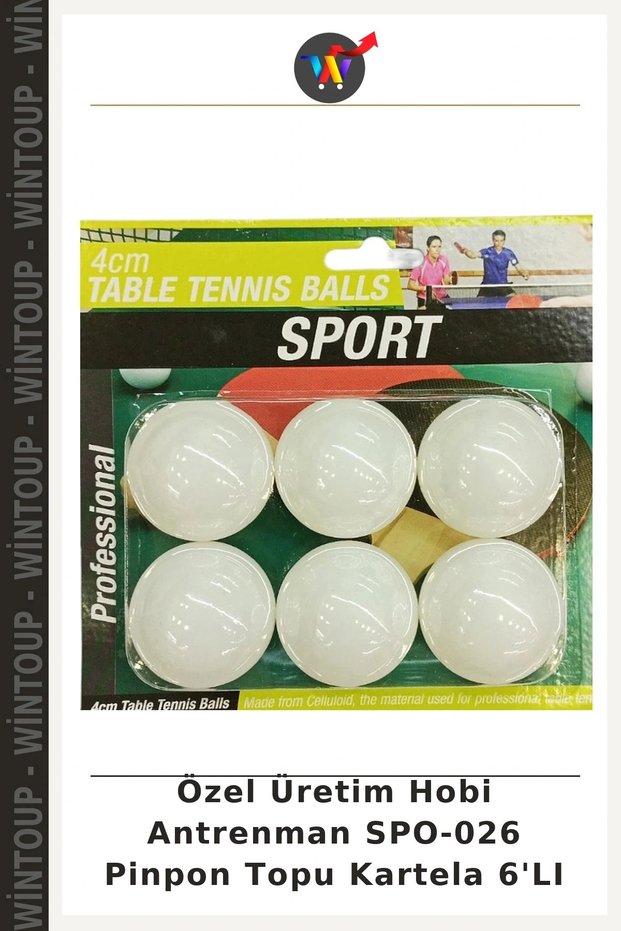Custom-Made Hobby Training SPO-026 Table Tennis Ball Set of 6