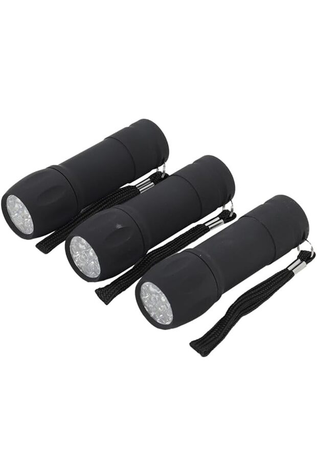 Soft Grip Flashlight - 1 Piece, Black